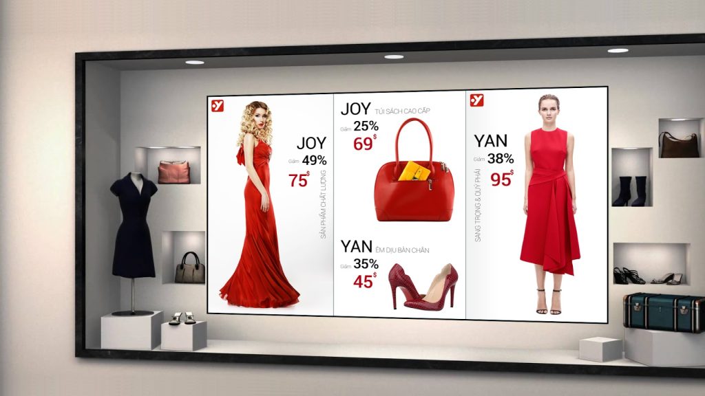 Màn hình ghép cửa hàng: Định hình đẳng cấp Flagship Store 2026 1 shop